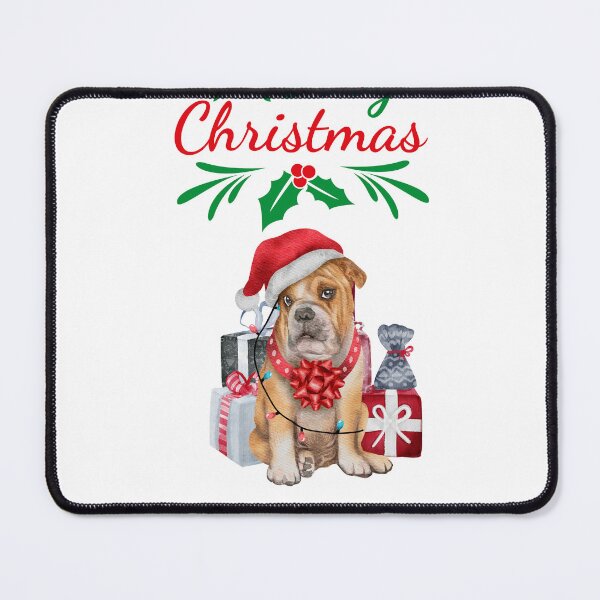Item preview, A Festive Bulldog Design. Festive Dog. Christmas Dog. designed and sold by Doggymadness.