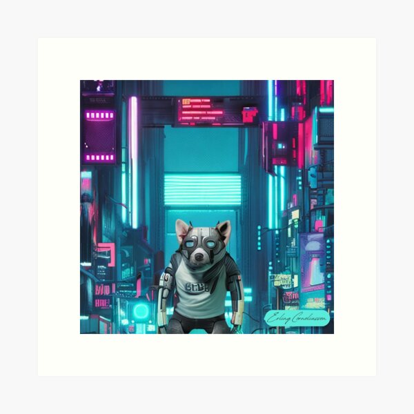 Robot Dog chichuwawa | Cool dog | for dog lovers | Funny dog | Space dog Art Print