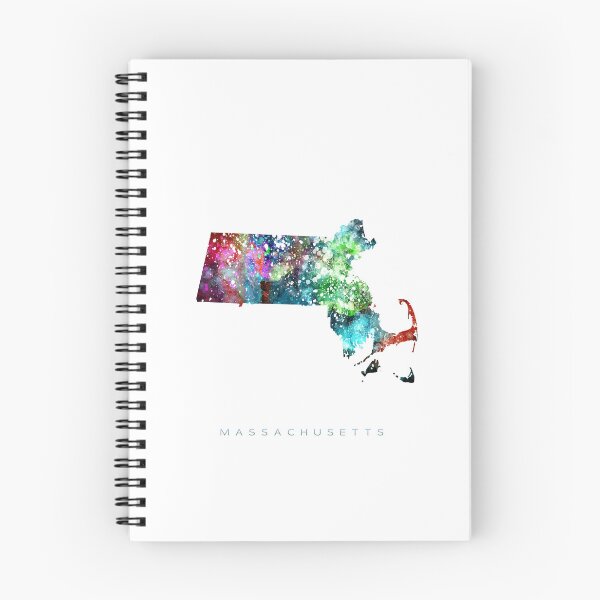 Item preview, Massachusetts Map Watercolor Painting designed and sold by InkistPrints.