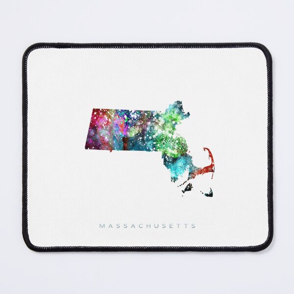 Item preview, Massachusetts Map Watercolor Painting designed and sold by InkistPrints.