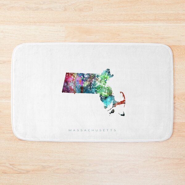 Item preview, Massachusetts Map Watercolor Painting designed and sold by InkistPrints.