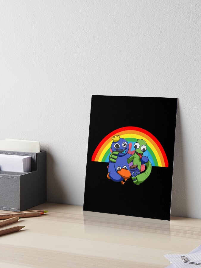 Blue, Rainbow Friends Paint Splatter  Art Print for Sale by rinjinsato