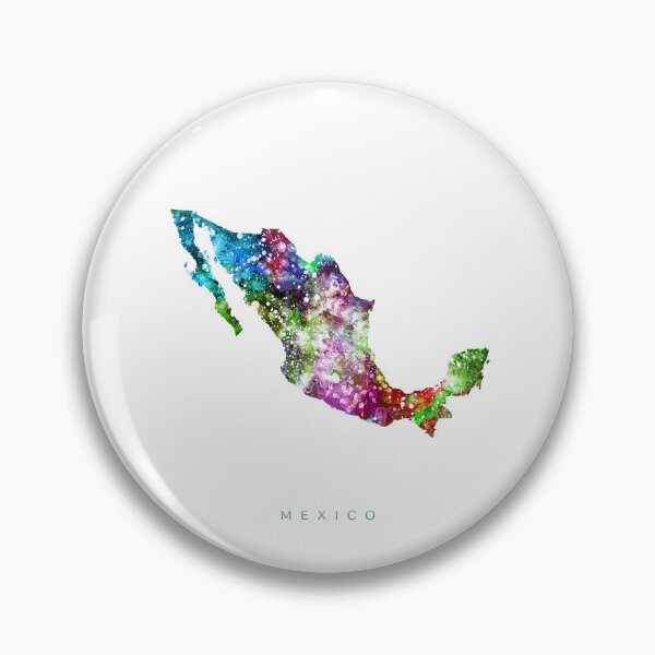Item preview, Mexico Map Watercolor Painting designed and sold by InkistPrints.