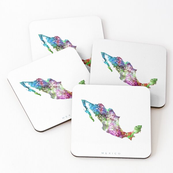 Item preview, Mexico Map Watercolor Painting designed and sold by InkistPrints.