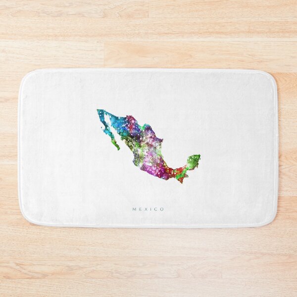 Item preview, Mexico Map Watercolor Painting designed and sold by InkistPrints.
