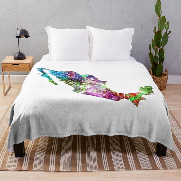 Item preview, Mexico Map Watercolor Painting designed and sold by InkistPrints.