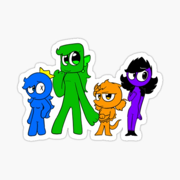 Blue and Green Rainbow Friends - Roblox