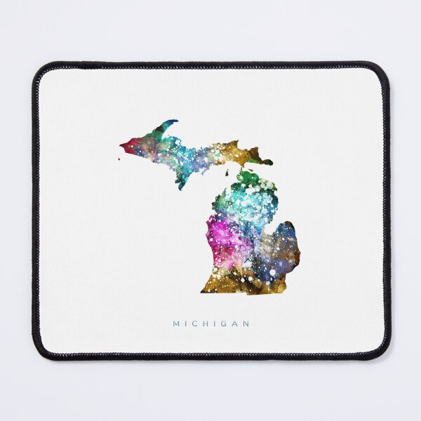 Item preview, Michigan Map Watercolor Painting designed and sold by InkistPrints.