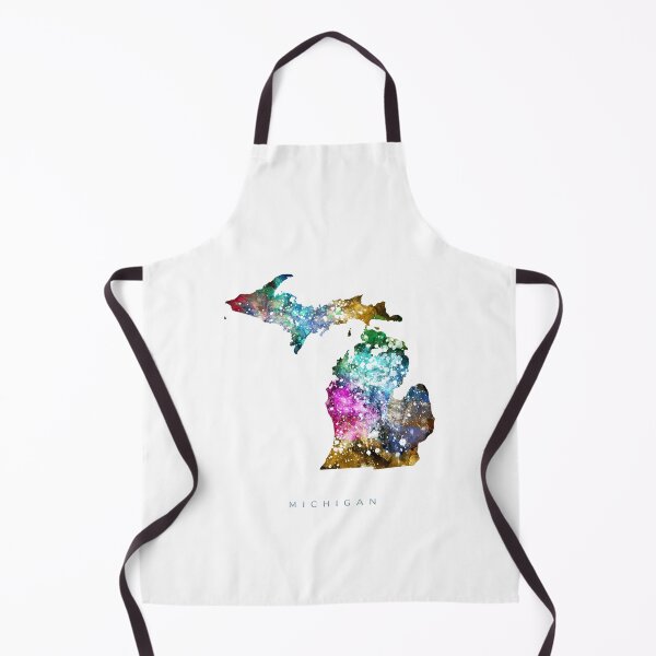 Item preview, Michigan Map Watercolor Painting designed and sold by InkistPrints.
