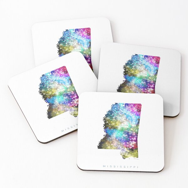 Item preview, Mississippi Map Watercolor Painting designed and sold by InkistPrints.