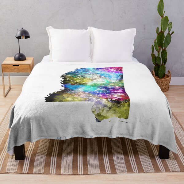 Item preview, Mississippi Map Watercolor Painting designed and sold by InkistPrints.