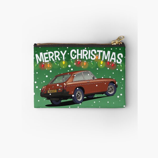 Item preview, MGB GT Car in Brown Christmas Card designed and sold by Webazoot Industries - Car Art.