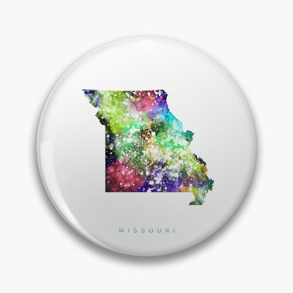 Item preview, Missouri Map Watercolor Painting designed and sold by InkistPrints.
