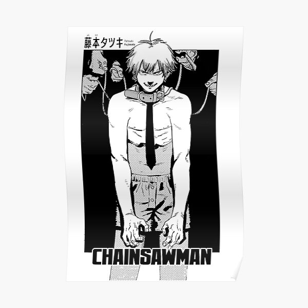 The Captured Barbarian Chainsaw Man Poster For Sale By Mooddafooka