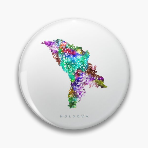 Item preview, Moldova Map Watercolor Painting designed and sold by InkistPrints.
