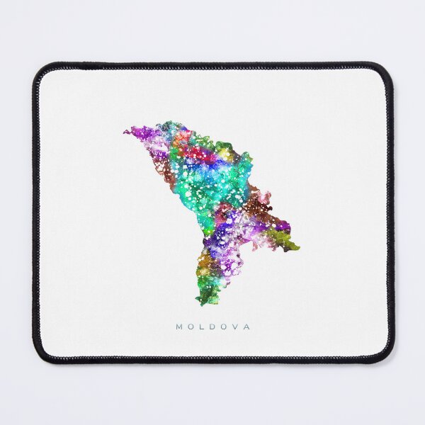 Item preview, Moldova Map Watercolor Painting designed and sold by InkistPrints.