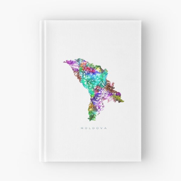 Item preview, Moldova Map Watercolor Painting designed and sold by InkistPrints.