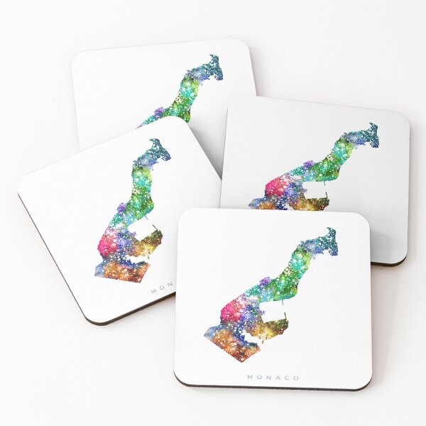 Item preview, Monaco Map Watercolor Painting designed and sold by InkistPrints.