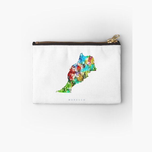 Item preview, Morocco Map Watercolor Painting designed and sold by InkistPrints.