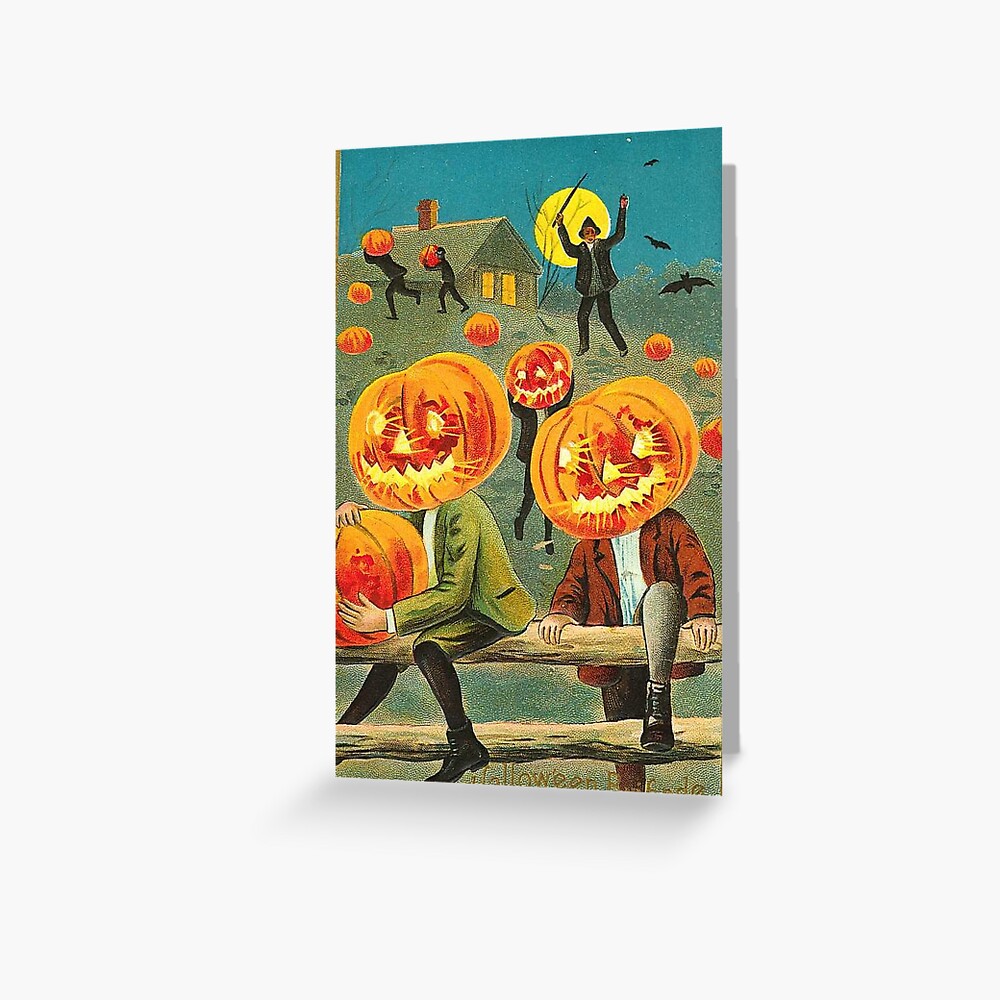 Vintage Halloween Greeting Cards Classic Posters Greeting Card