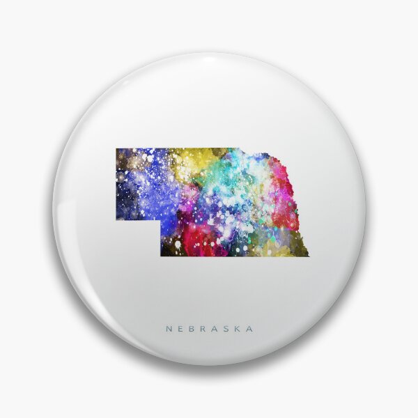 Item preview, Nebraska Map Watercolor Painting designed and sold by InkistPrints.