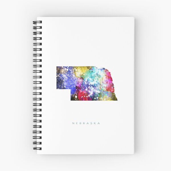 Item preview, Nebraska Map Watercolor Painting designed and sold by InkistPrints.
