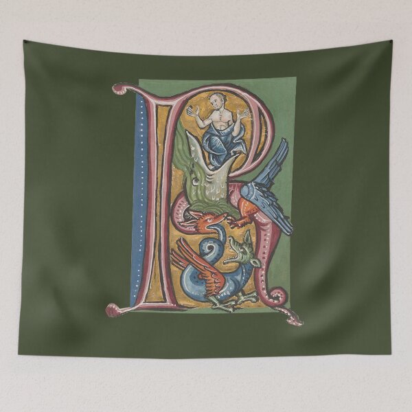 Item preview, Illuminated Initial R designed and sold by artimaeus.