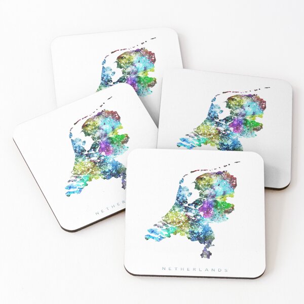 Item preview, Netherlands Map Watercolor Painting designed and sold by InkistPrints.