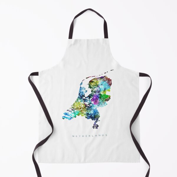 Item preview, Netherlands Map Watercolor Painting designed and sold by InkistPrints.