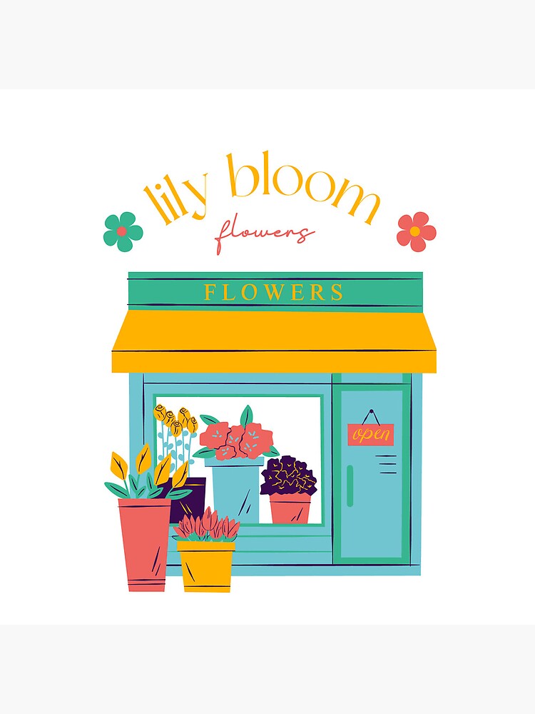 "it ends with us inspired lily bloom floral shop" Art Print for Sale by kimchi1319 Redbubble