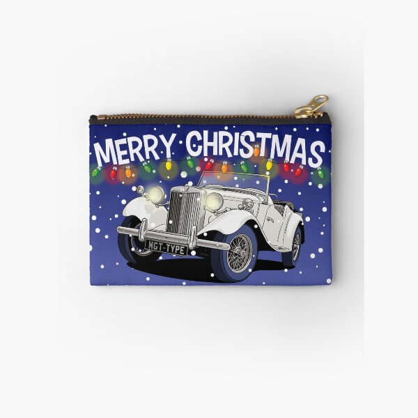Item preview, White MG T Type Vintage Car Christmas Card designed and sold by Webazoot Industries - Car Art.
