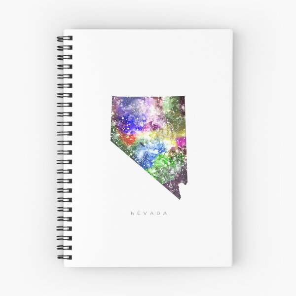 Item preview, Nevada Map Watercolor Painting designed and sold by InkistPrints.