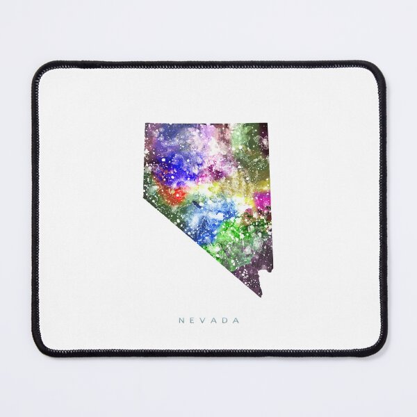 Item preview, Nevada Map Watercolor Painting designed and sold by InkistPrints.