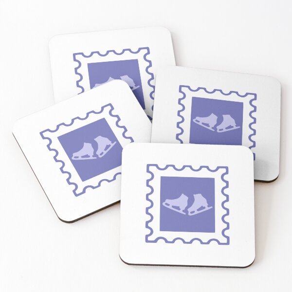 Item preview, Winter Accessories Ice Skates Post Stamp designed and sold by TasimaDesign.