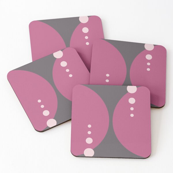 Item preview, Abstract Geo bubbles in mauve pink and grey designed and sold by FrancesPoff.