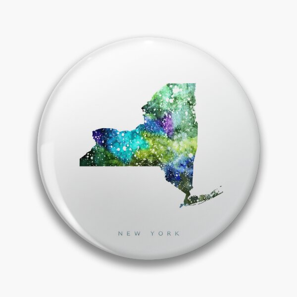 Item preview, New York Map Watercolor Painting designed and sold by InkistPrints.