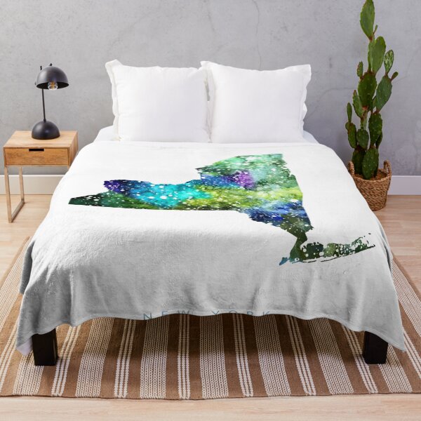 Item preview, New York Map Watercolor Painting designed and sold by InkistPrints.