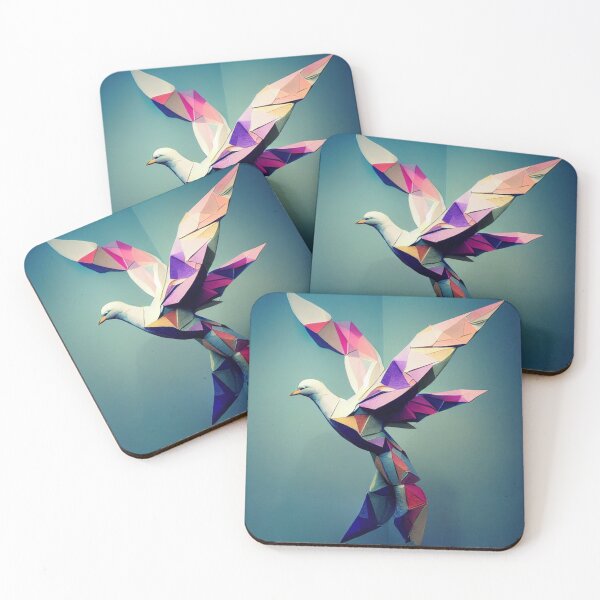 Item preview, Colorful paper mache dove designed and sold by Juisevo.