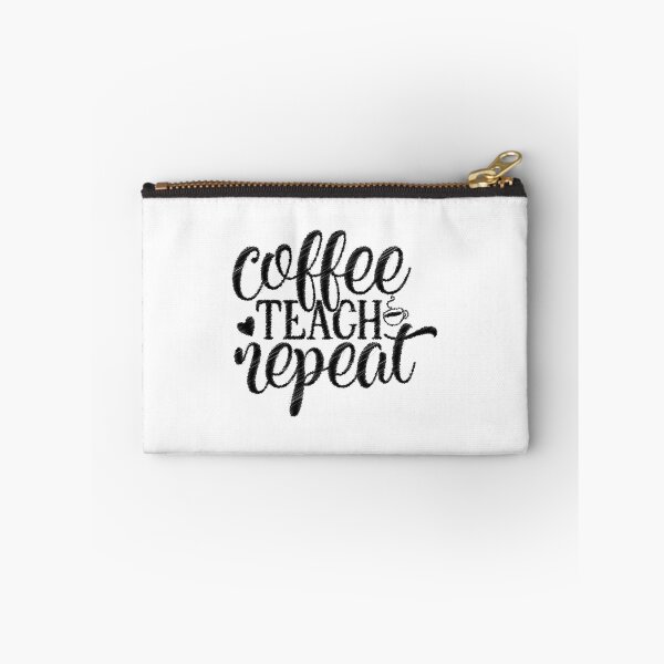 Item preview, Coffee Teach Repeat Cute Costume Teacher Coffee Lover, Coffee Teach Repeat, Coffee Pun, Teaching Pun designed and sold by RedArtsDesign.