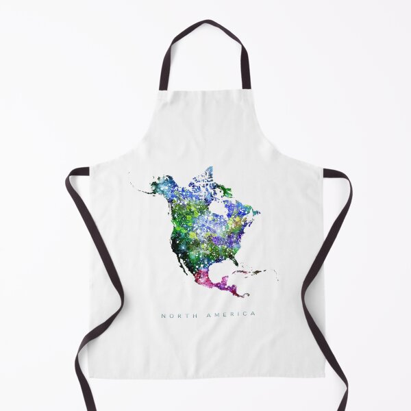 Item preview, North America Map Watercolor Painting designed and sold by InkistPrints.