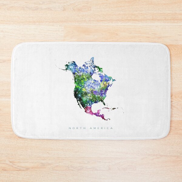 Item preview, North America Map Watercolor Painting designed and sold by InkistPrints.