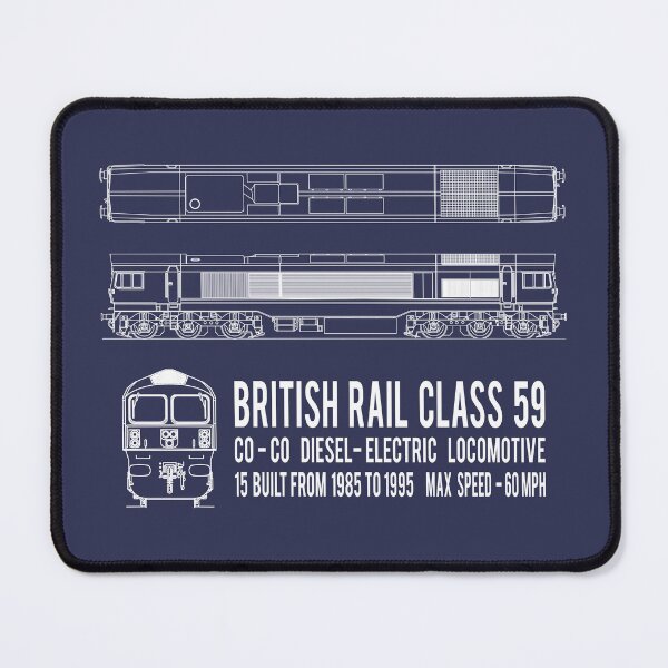 Item preview, British Rail Class 59 Locomotive Blueprint Diagrams Gift designed and sold by Maljonic.