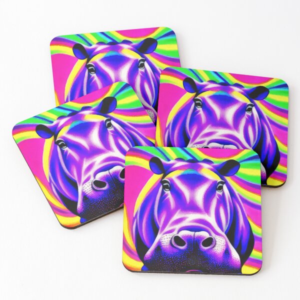 Item preview, hippo in color photo painting designed and sold by umfhn.