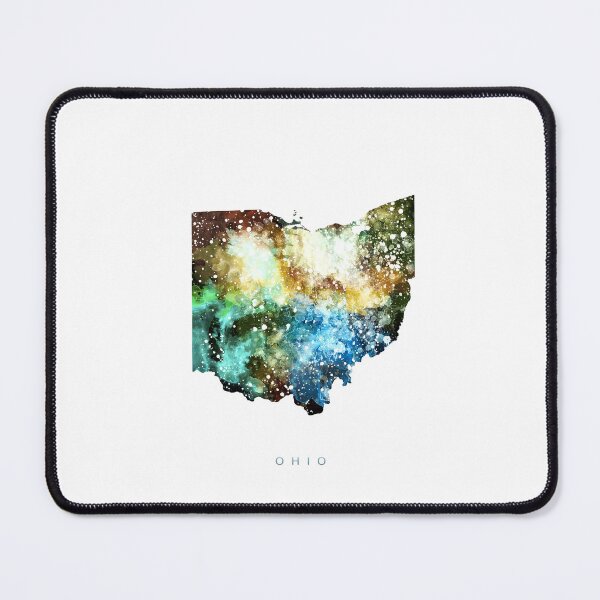 Item preview, Ohio Map Watercolor Painting designed and sold by InkistPrints.