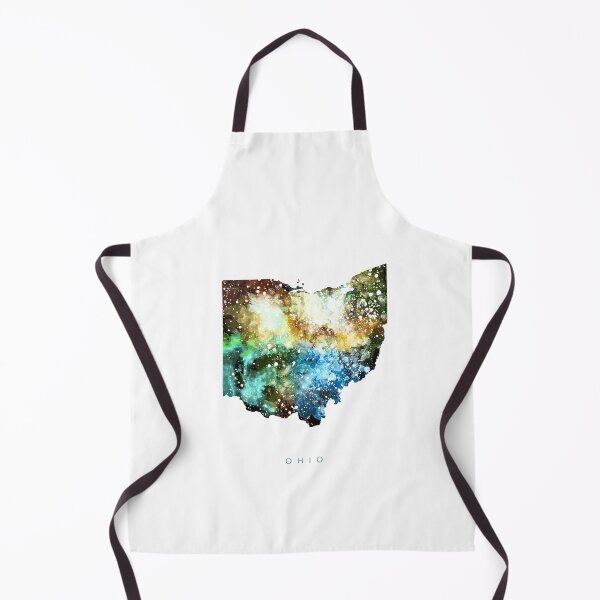 Item preview, Ohio Map Watercolor Painting designed and sold by InkistPrints.