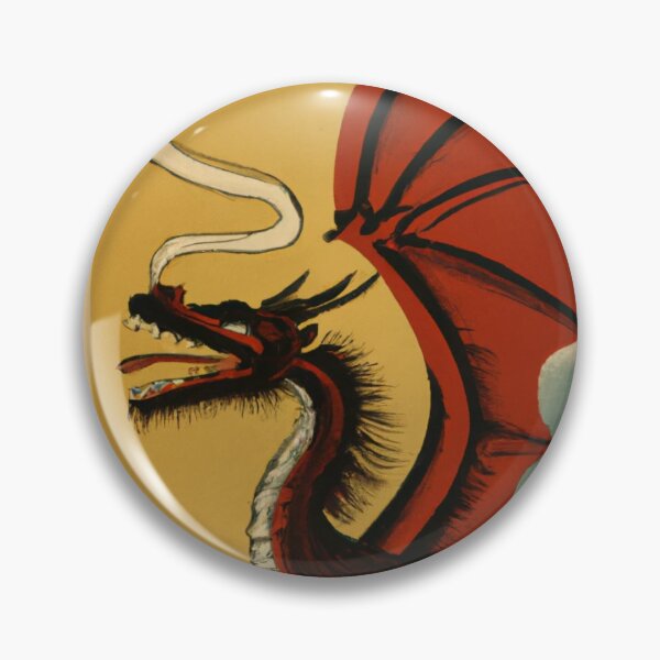 Item preview, Red Dragon Flying Through the Misty Mountain Skies designed and sold by AIgenerations.