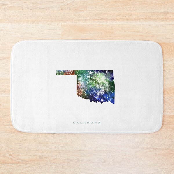 Item preview, Oklahoma Map Watercolor Painting designed and sold by InkistPrints.