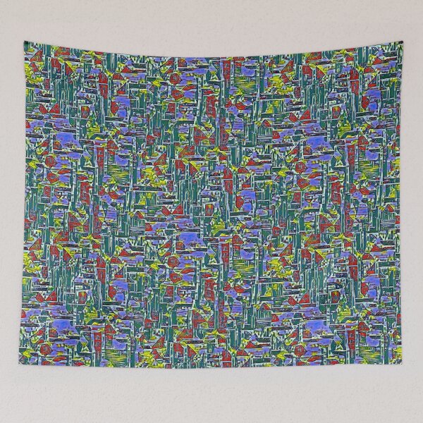 Item preview, "City in the Subterranean Nexus" abstract artwork  designed and sold by thalasson.