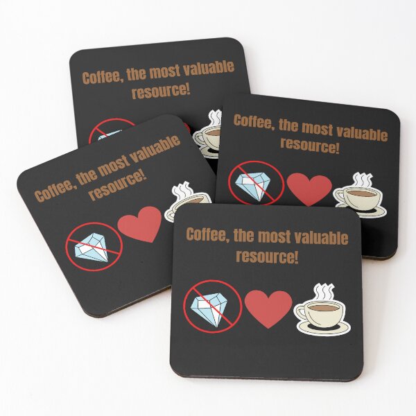 Item preview, Coffee, The Most Valuable Resource! designed and sold by CoolDesign2000.