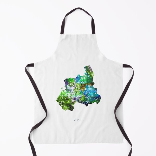 Item preview, Oulu Map Watercolor Painting designed and sold by InkistPrints.